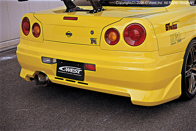Rear C-West Bumper for R34 GT-R